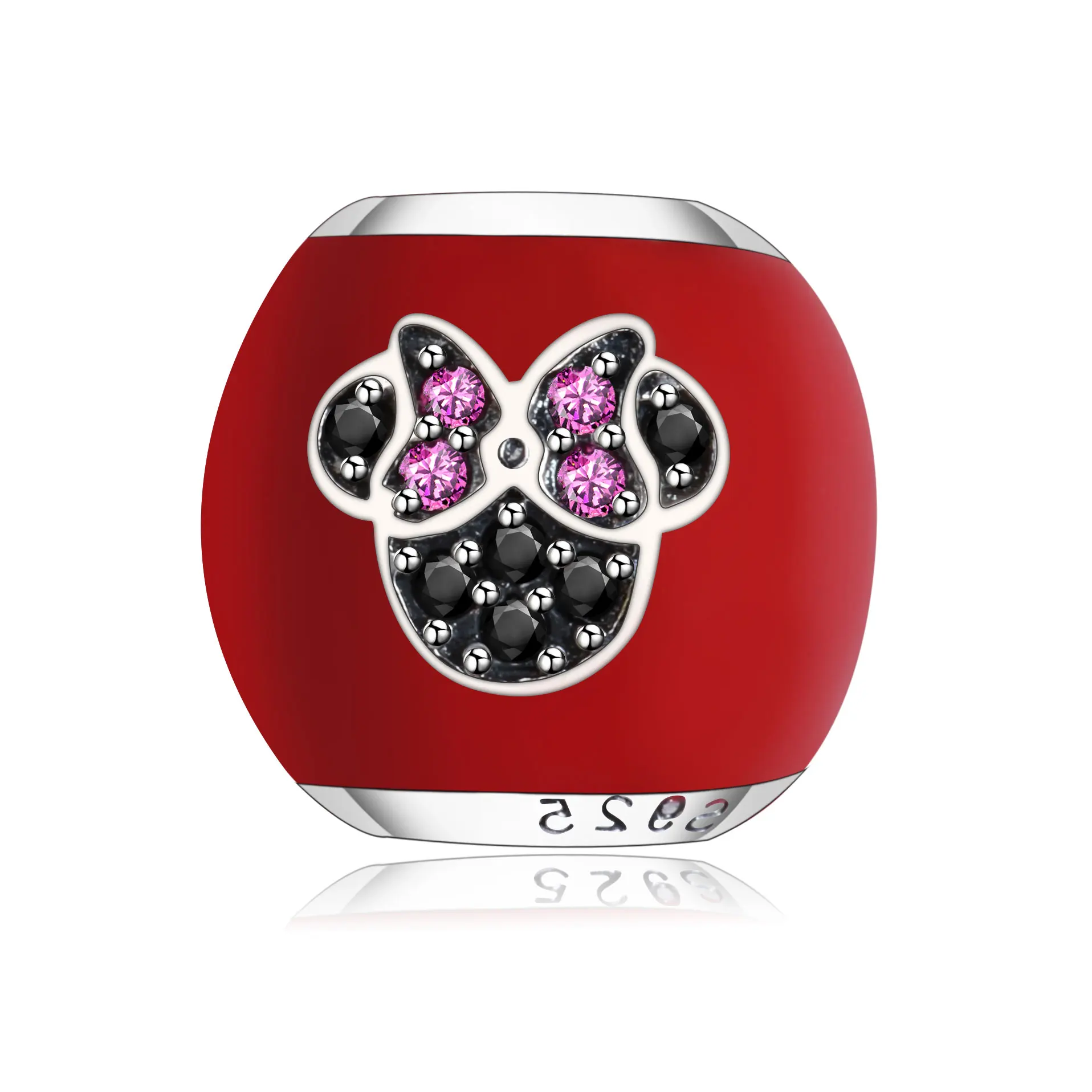 Fit Bracciali Con Ciondoli Pandora Originali Disney Minnie Mouse Charm Jewelry Berloque