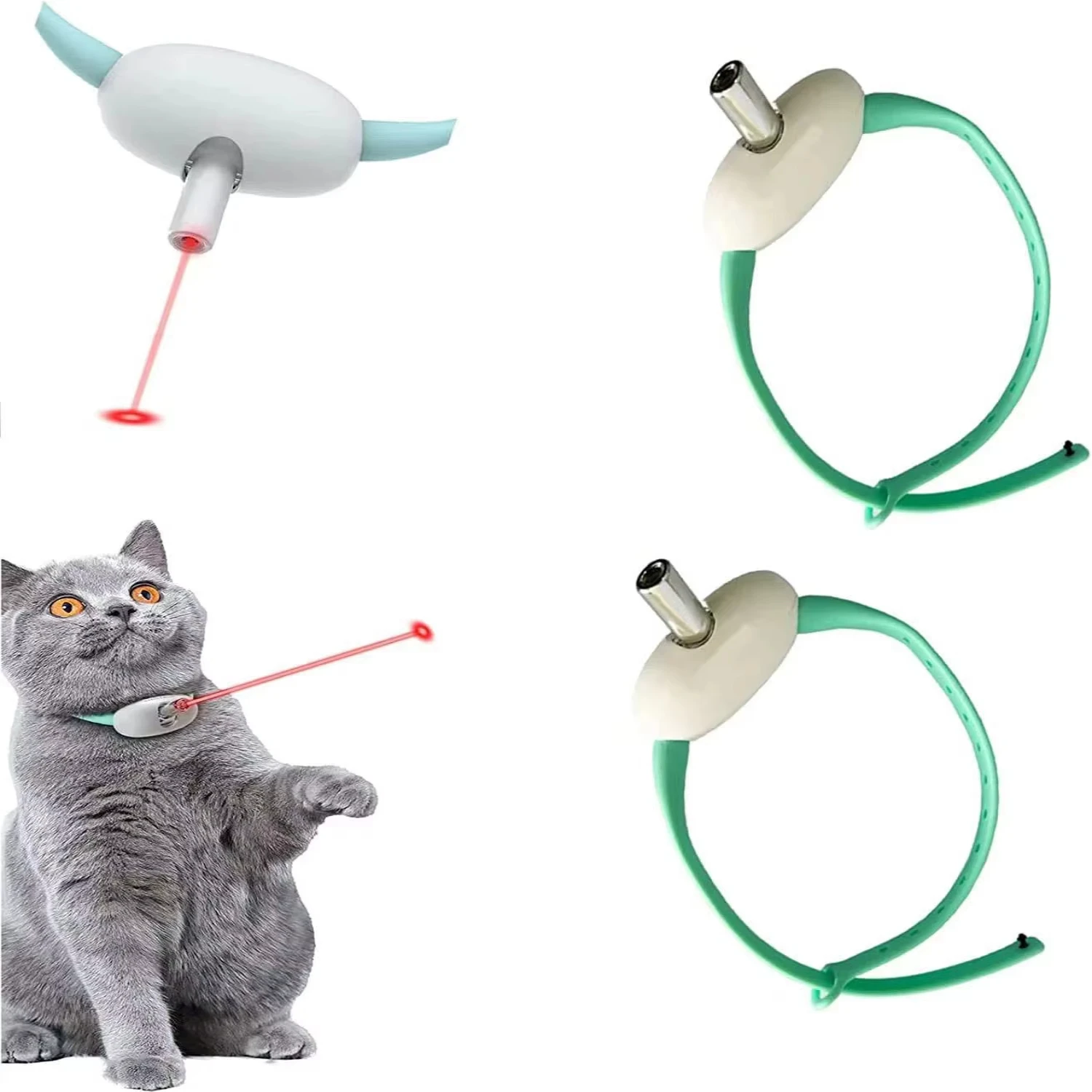 Interactive Cat Led Light Infrared Pet Collar For Cat Self Entertainment Amusing Collar