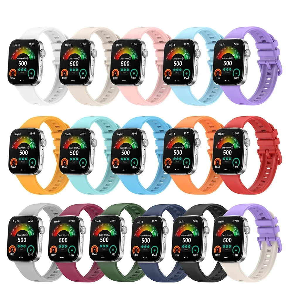 Colorful Silicone Strap with Buckle