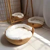 Bamboo Weaving Cat Bed Sofa House - Eco-Friendly Warm Pet Nest for Indoor Cats, Small Medium Cat Furniture Pet Sleeping Supplies 5