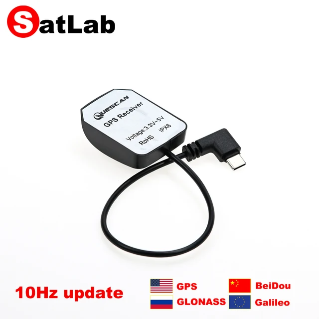 10Hz NMEA USB Type C GPS Receiver Type-C GPS GLONASS Galileo BeiDou Module GNSS Antenna for Android Windows UBX M8N chipset 1
