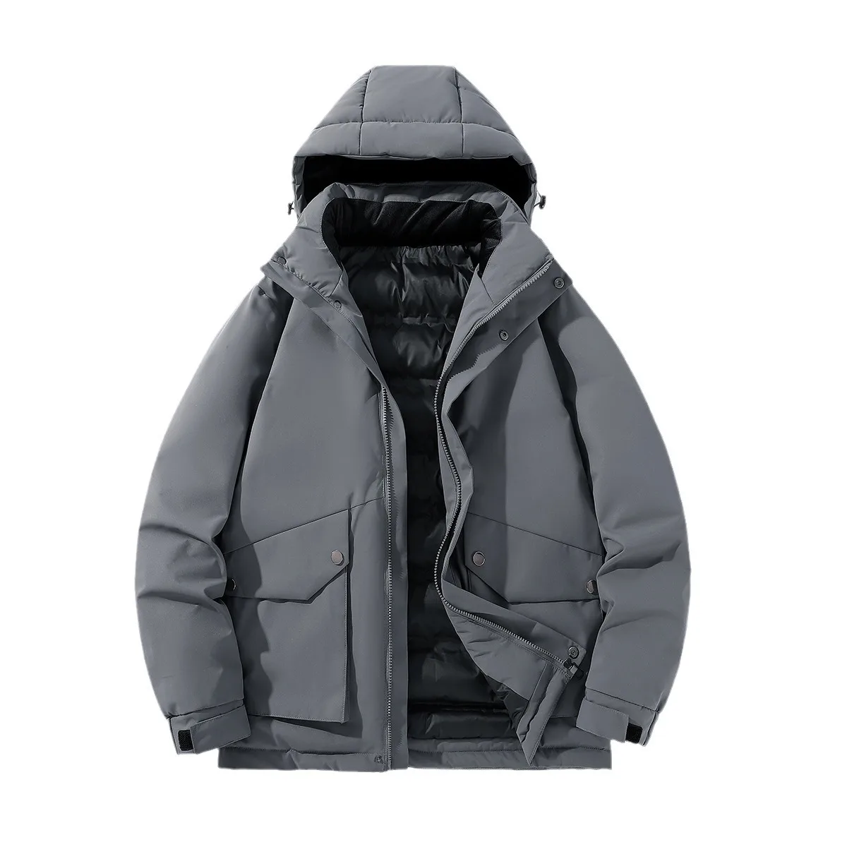 Winter Jacket Male Parka Coats Hooded Waterproof Trench Plus Size 7XL Oversize Black Windbreaker Loose Cotton Padded Overcoat