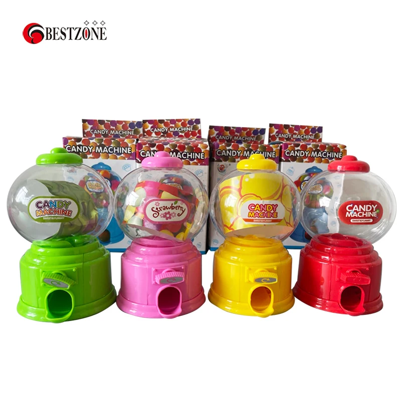 1Pcs Cute Sweet Mini Candy Machine Kids Bubble Gift Children Bank Toys Dispenser Gumball Coin Saving Box Piggy Bank Home Decor