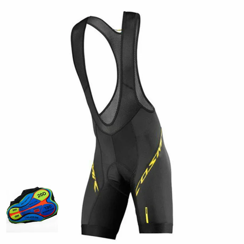 Cycling Bib Shorts Men Summer 20D Padded MTB Road Bicycle Middle-distance Riding