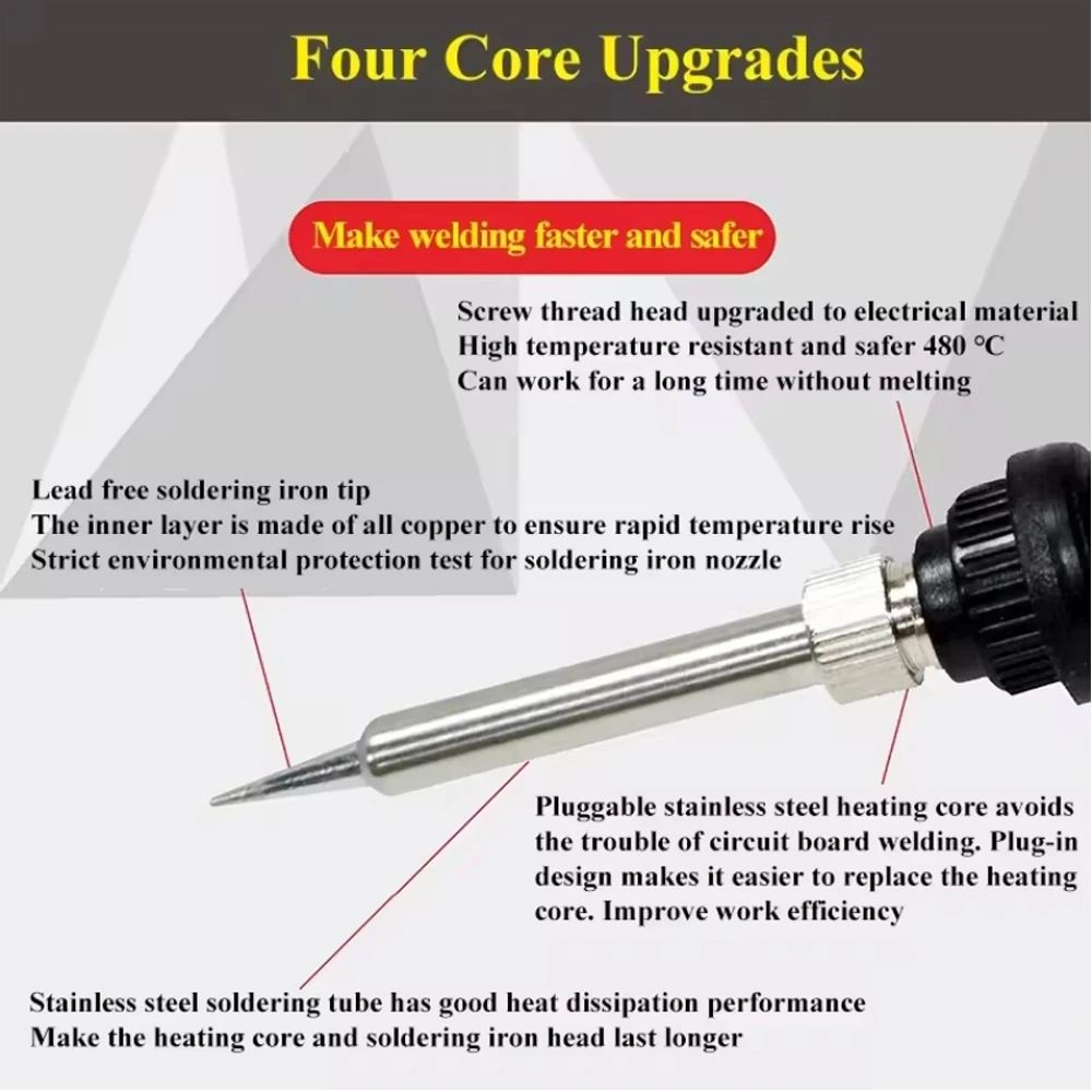 Visible Adjustable Temperture Air Volume BGA Rework Station Hot Air Soldering Station SMD Rework Station With ESD 4