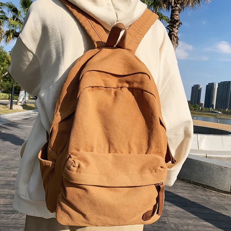 vintage canvas backpack