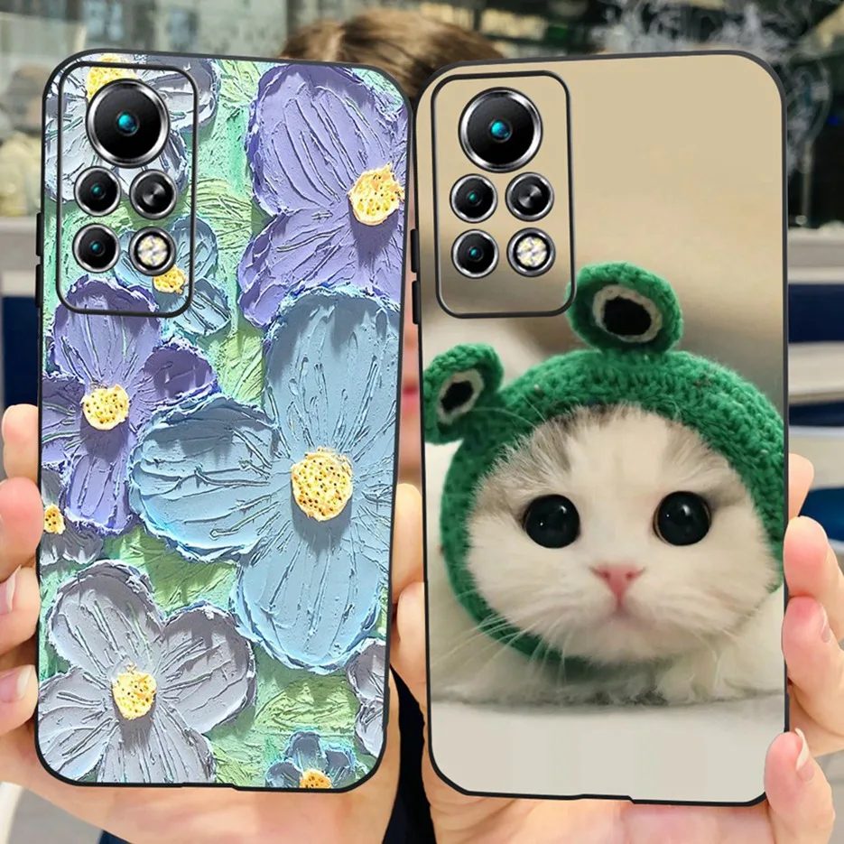 Cute Painted Soft Silicone Phone Case Back Cover Bumper