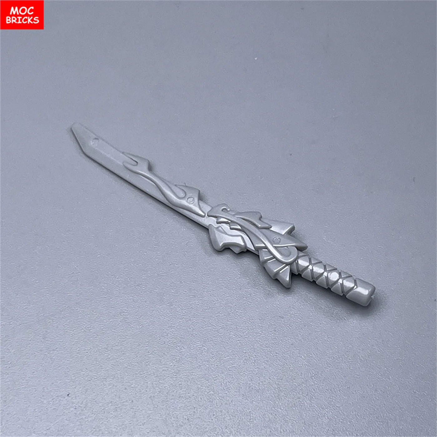 MOC 벽돌 액션 피규어, 닌자 무기 소드 드래곤 액세서리, 조립 빌딩 블록, 어린이 장난감, 4cm, 9 개