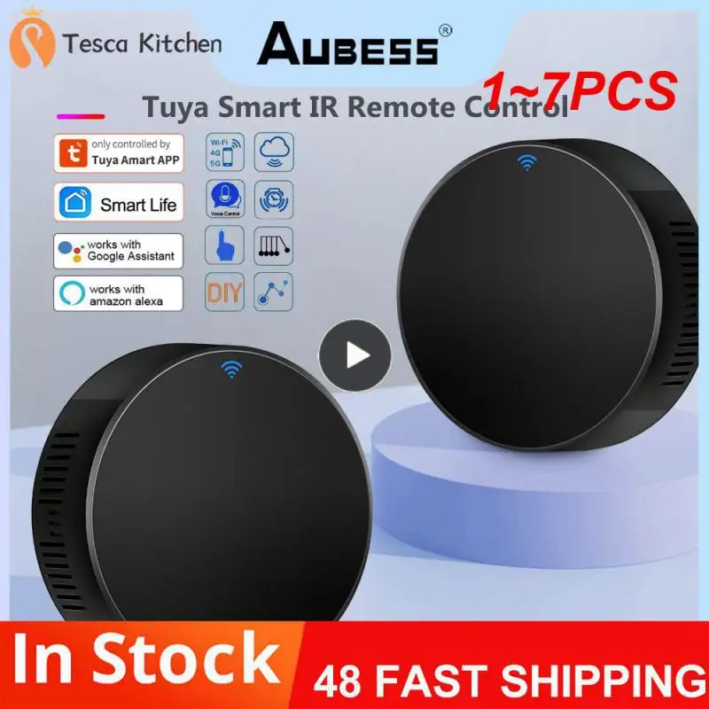 

1~7PCS Tuya WiFi IR Remote Control Smart Universal Infrared Remote For TV DVD Work With Alexa Home And Smart Life App