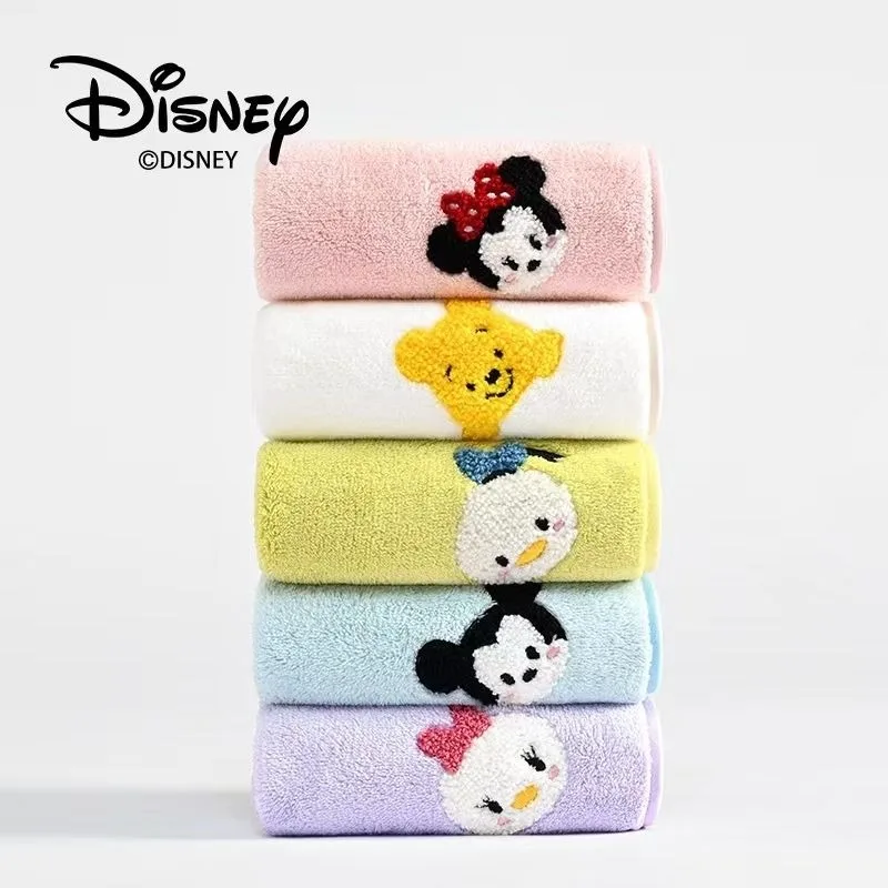 

Kawaii Disney Minnie Mouse Children's Towel Pooh Bear Mickey Mouse Donald Duck Cute Cartoon Baby Super Soft Face Washcloth