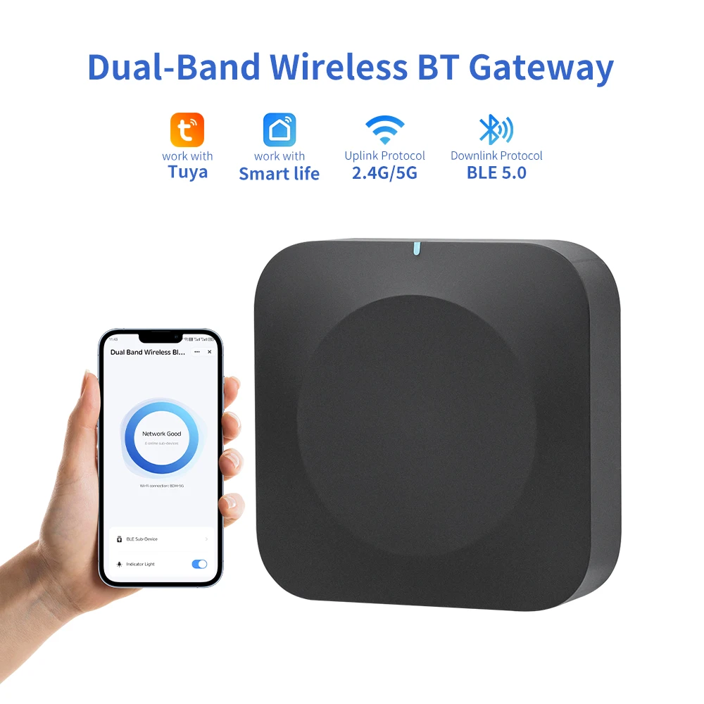 Tuya 듀얼 밴드 블루투스 게이트웨이 2.4G/5G WiFi 무선 원격 제어 스마트 리피터 스마트 홈 컨트롤
