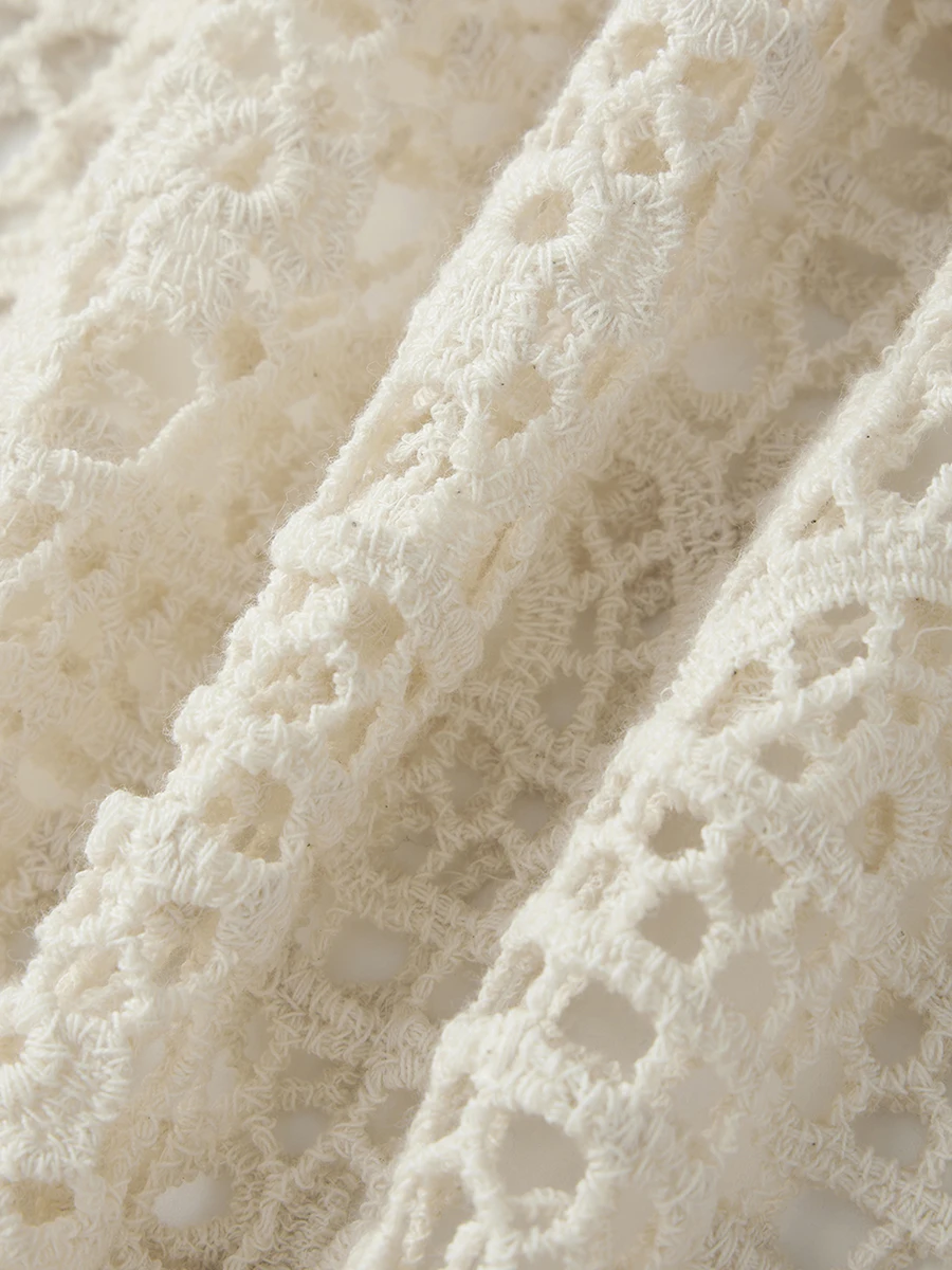 Women s Lightweight Maxi Skirt with Bohemian Crochet Detailing Perfect for Vacation Poolside Lounging and Date Nights