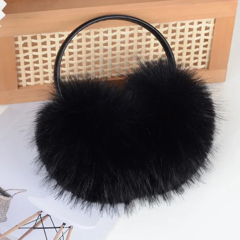 Warm Earmuffs Fur Earmuffs Women Winter Faux Fur Earmuffs Thick Warm Soft Faux Fox Fur Earmuffs Girls Fashion High Quality Fox Ear Protection