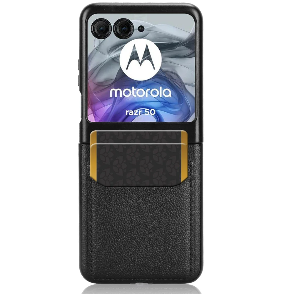 Sleek PU Leather Card Holder Lightweight Protective Phone Case