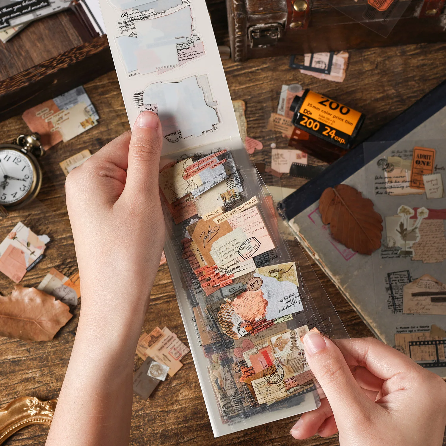 20장 INS 스타일 장식 스티커 DIY 스크랩북 앨범 정크 저널 다이어리 플래너 공예 장식 용지