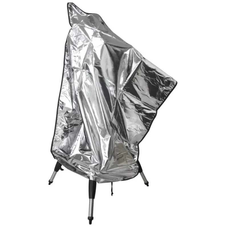 Custodia Impermeabile Per Telescopio In Tessuto Oxford – Antipolvere, Antivento, Protezione Solare – 100x75 Cm (Nero/Antracite)