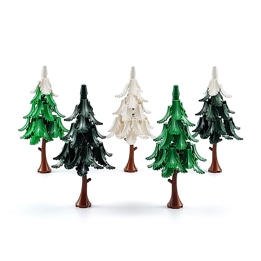 City Garden Building Block Tree Toy DIY Assembly Accessories