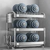 Stainless Steel Dish Drainer Kitchen Storage Organizer Bowl Rack with Drain Tableware Holder Cupboards 4