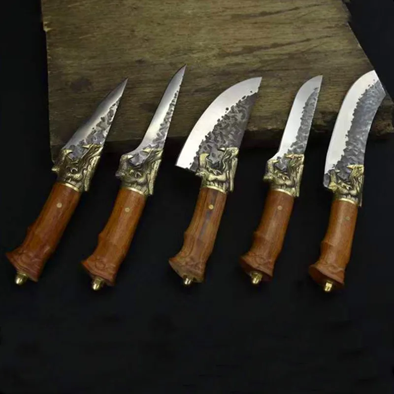 

Набор ножей ручной работы из нержавеющей стали Longquan, кухонный нож для готовки овощей, нож для резки, походные инструменты для повседневного использования