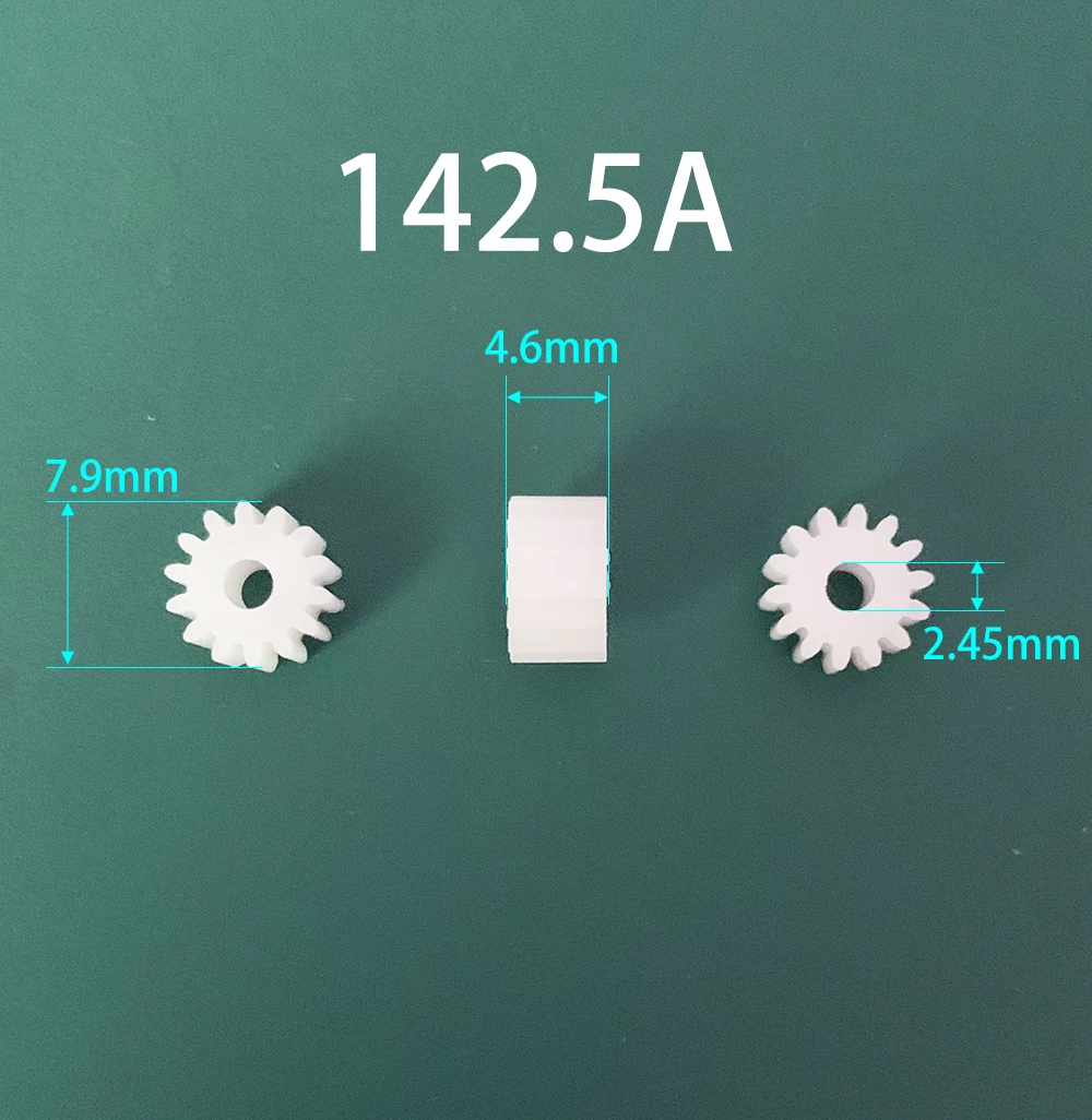 Gears 142A 142.5A 143A Modulus 0.5 14 Teeth 2mm OD 8mm POM Plastic Gear Motor Toy Parts Accessories 10pcs/lot