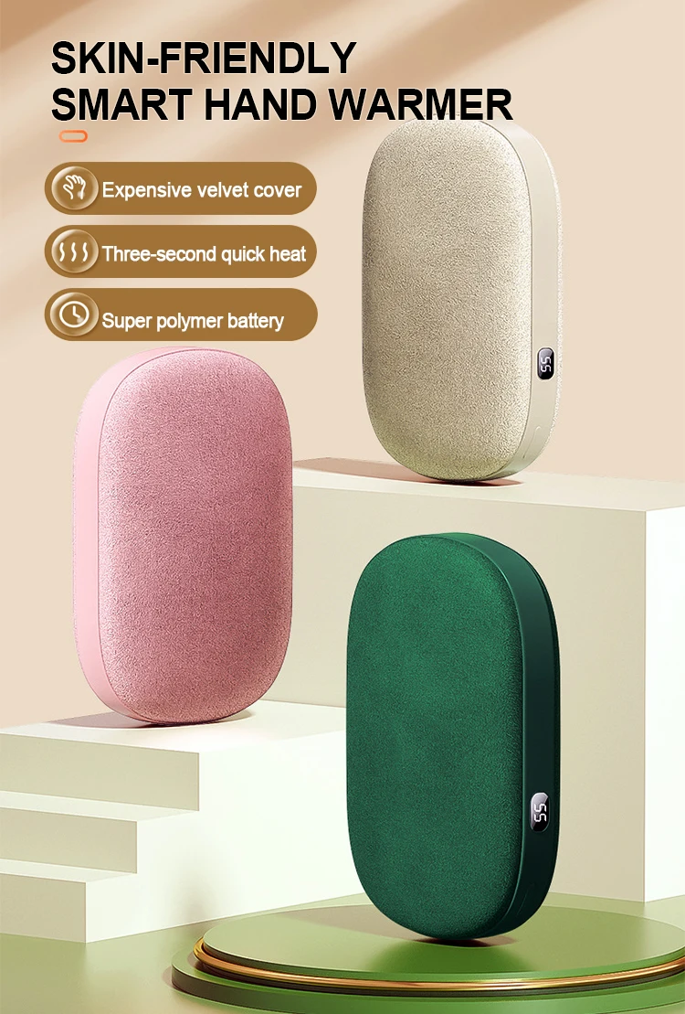 Hand Warmers Rechargeable Usb Reusable 10000mah Powerbank Portable