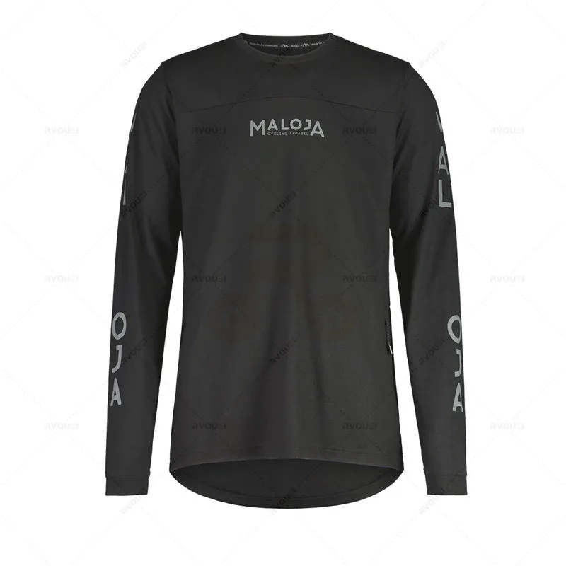 thumbnail image 1 of Camiseta de ciclismo de montaña para hombre, camiseta de motocross, BMX, Poc, de secado rápido, transpirable, para descenso, para verano, para ciclismo de montaña todoterreno, Malojaing Racing Team, 1 of 5