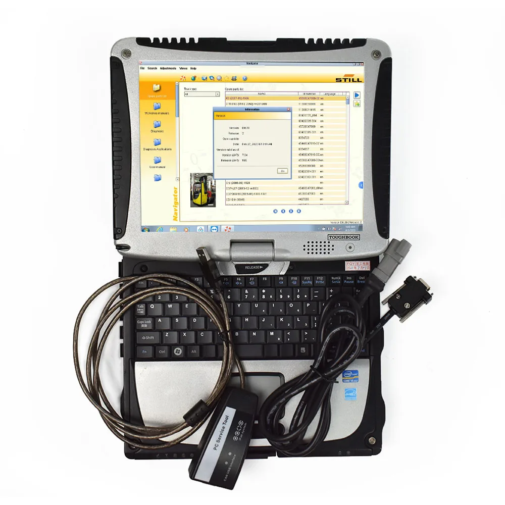 Carrello Elevatore Per Scanner Diagnostico Yale Hyster Per Yale Hyster Pc Service Strumento Di Diagnosi Automatica Ifak Can Interfaccia Usb + Laptop C