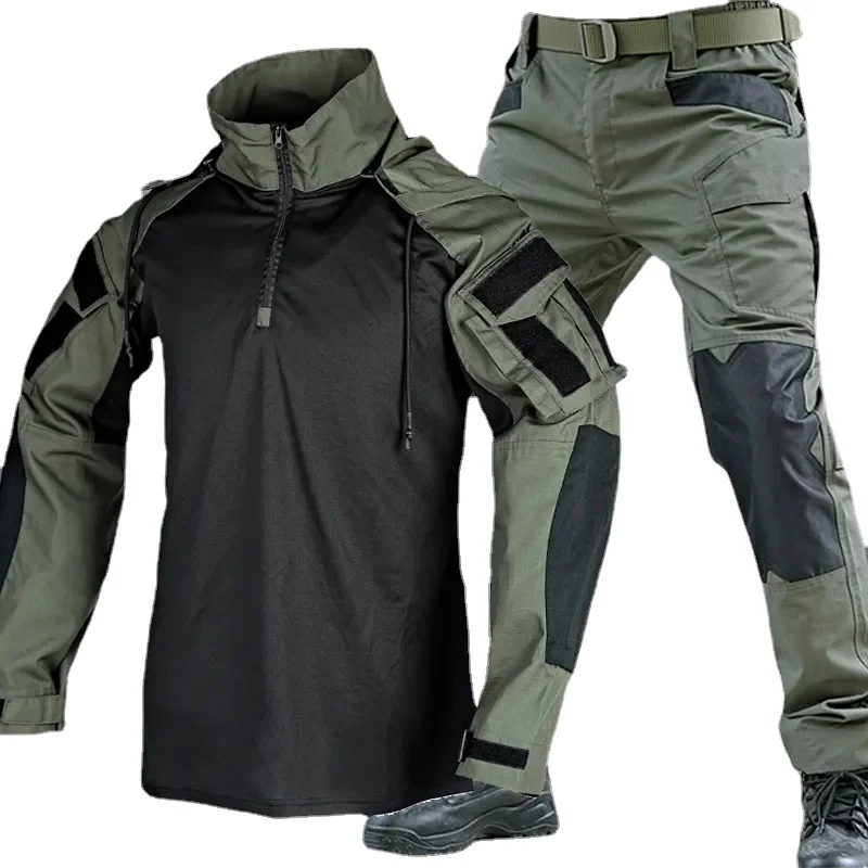 

Tactical Suit Men Shirt Pants 2 Piece Sets Outdoor Airsoft Camouflage Military Quick-dry Ripstop CS Paintball SWAT Shooting