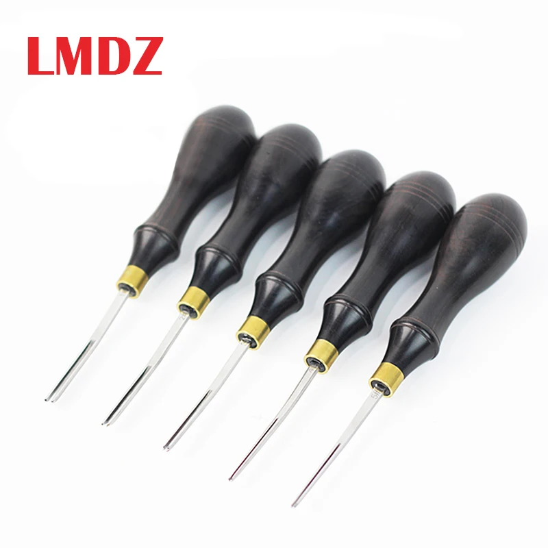 LMDZ Leather Edge Beveler Edge Skiving/Polishing Tool Belt Makers High Carbon Steel Leathercraft DIY Tools 0.6/0.7/1.3/1.8/2.25