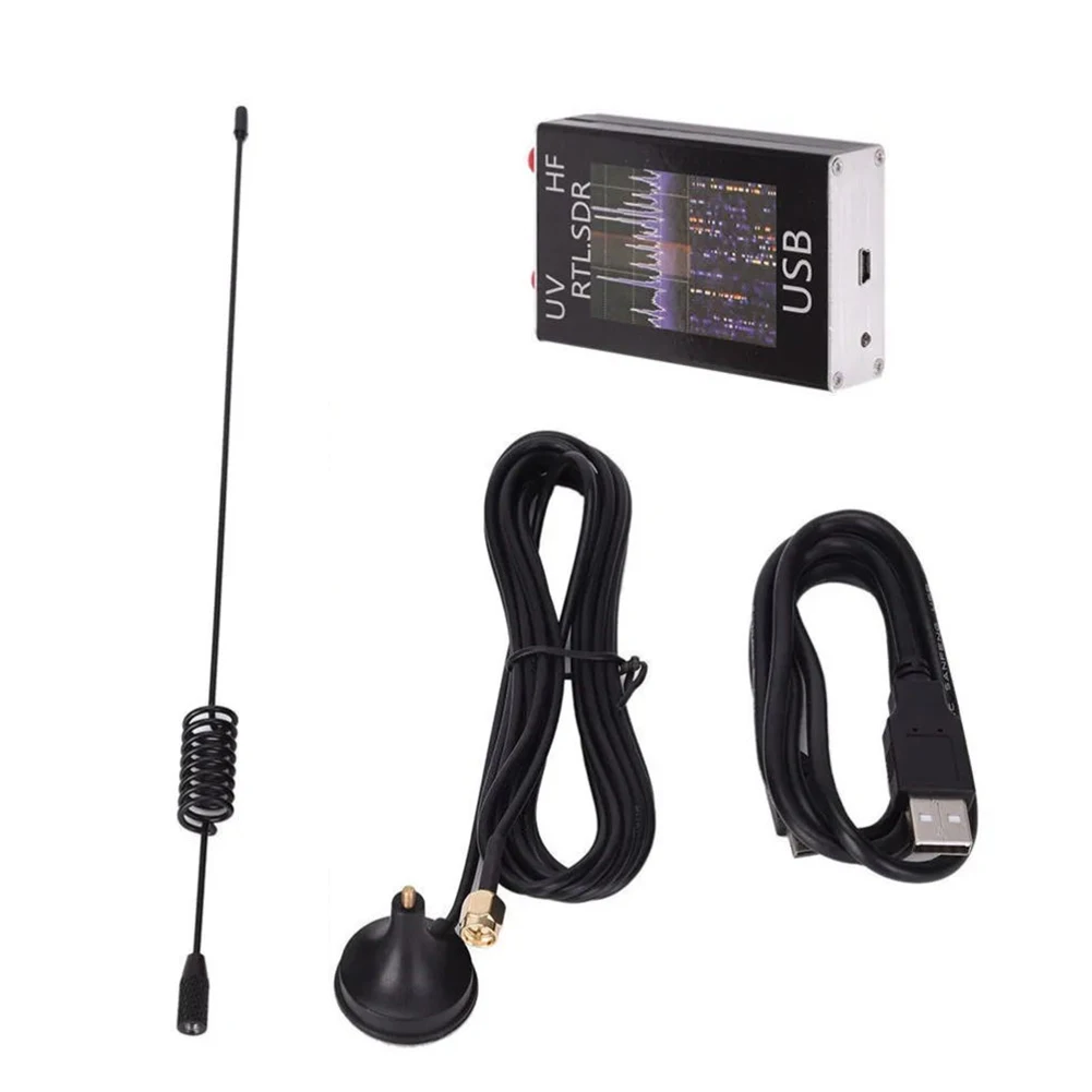 

100KHz-1.7GHz Full HF RTL-SDR USB Tuner Receiver R820T+8232 Ham Tuner Receiver VHF Amateur Radio Detectors