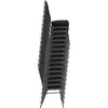 Multipurpose Stacking Banquet Chairs Crown Back 500lb Capacity Cushioned Upholstered Indoor Event Chair Durable Metal Frame 6