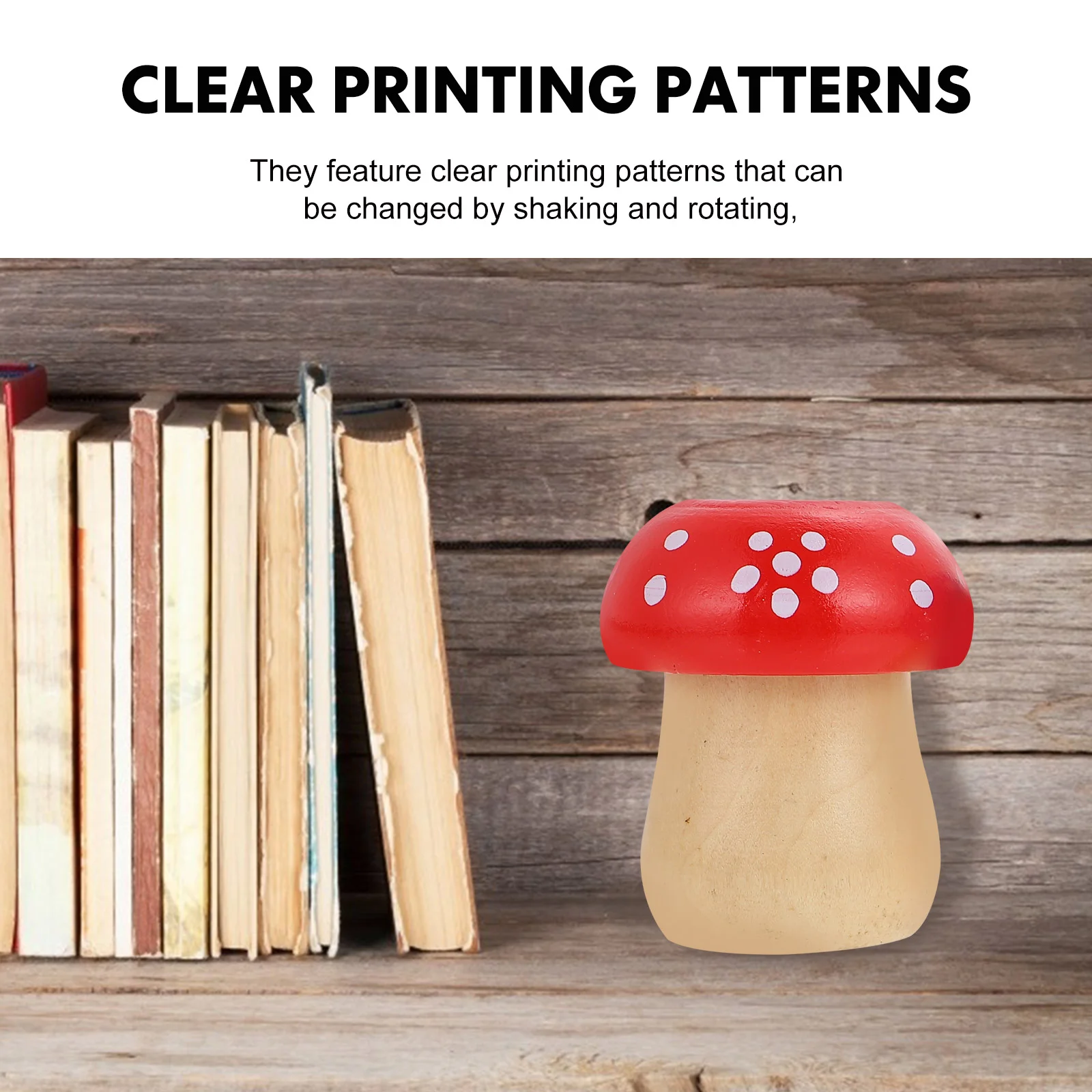 3 Pcs Kids Toys Mushroom Shape Kaleidoscope Baby Color Cognition Educational Grasping Intellectual Development Vision Hand Eye