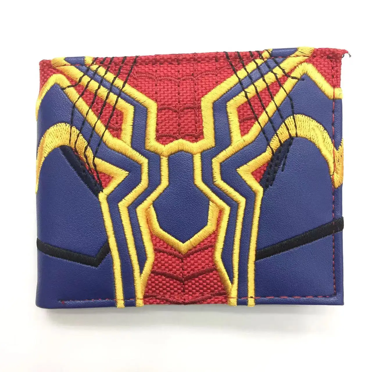 

Hot Sell Spider Man Wallet Cartoon Anime Embroidery Purse with Coin Pocket