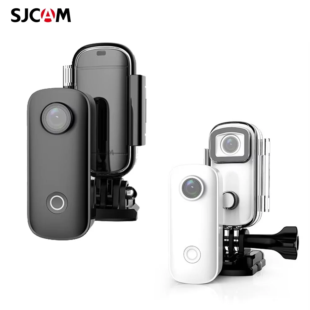 SJCAM C100Plus Motion Camera Thumb Cam 4K 30M Waterproof 2.4G WiFi Action Sport Action Cam EIS Bicycle Helmet Motorcycle