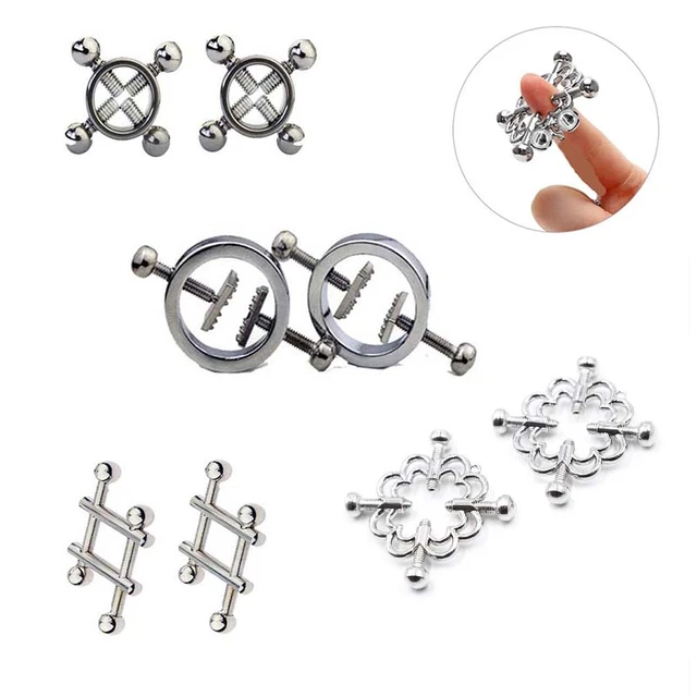 6 Types Metal Breast Nipple Clamps Clips Nipple Stimulator RolePlay Slave  BDSM Bondage Adult Restraint Sex Toys Game for Women - AliExpress