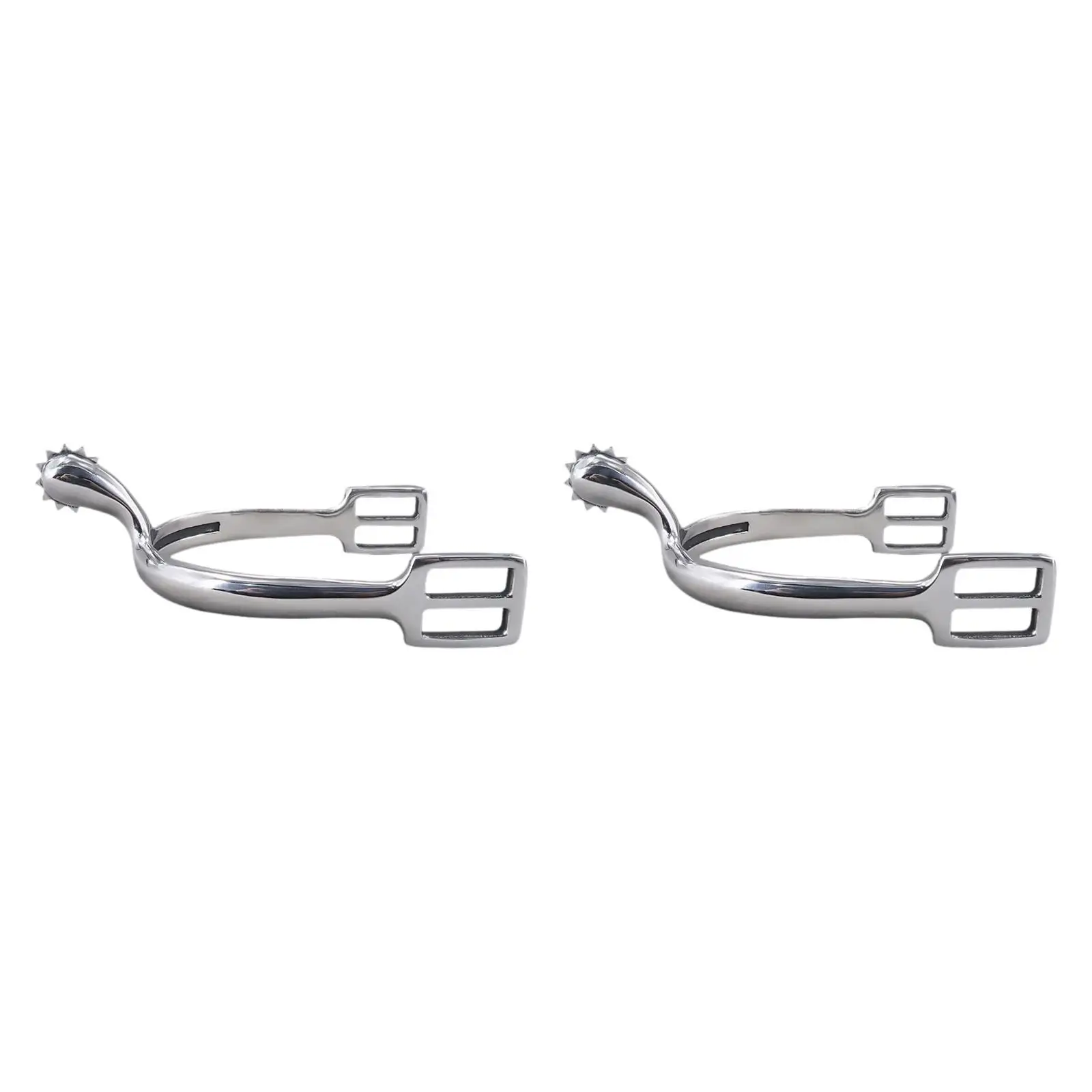 2 Pieces Horse Spurs Men's Horse Riding Spurs Removable Stainless Steel Stable
