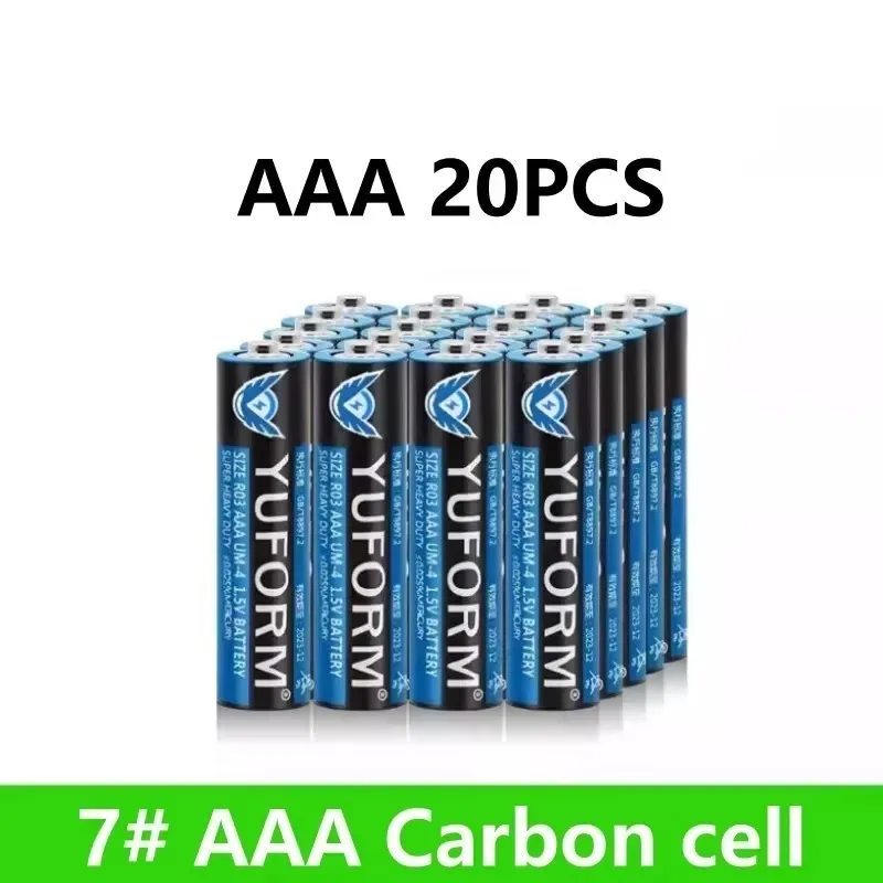 Disposable Dry Batteries 1.5V AAA 20pcs for Led Light Toy Mp3 Camera Flash Razor CD Player Wireless Mouse Keyboard