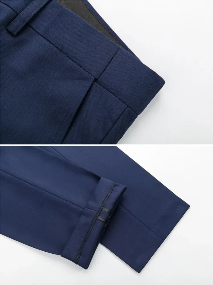M-6XL 15 Colors ( Jacket+Vest+Pants ) Formal Business Office Men's Suits Groom Wedding Dress Party Dress Solid color Suit 6