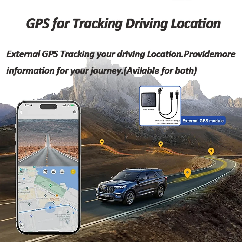  4K HD  ķ  ,  , GPS, DVR, ĸ麸 ī޶,  ڽ, ڵ ǰ, ڵ ǰ