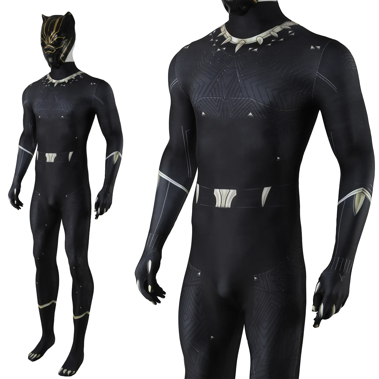 Black Panther: T'Challa | Marvel-Inspired Black Panther Cosplay Bodysuit 29 Marvel-Inspired Black Panther Cosplay Bodysuit for Adults and Kids