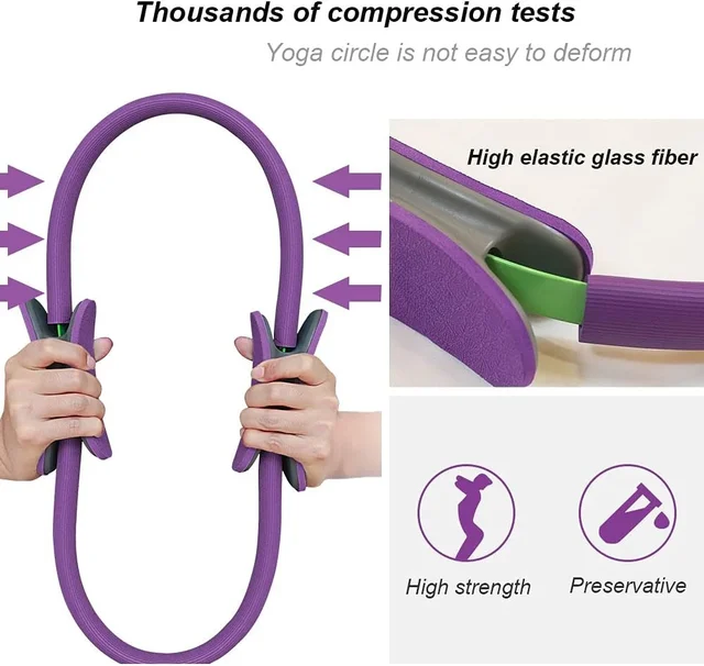 1Pcs Yoga Pilates Ring Non-slip Sports Resistance Ring Fitness Shaping Ring Pelvic Floor Muscle Training Fitness Yoga Equipment 3