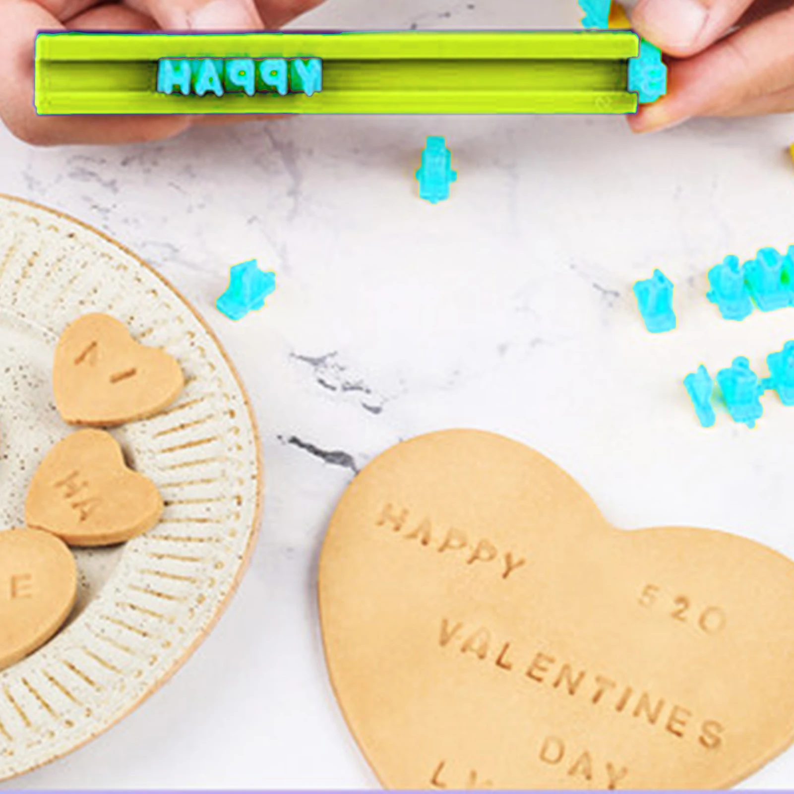 Cookie Cutter and Baking Mold New Alphabet Number Letter Biscuits Mold Pottery Press Stamp Baking Mould DIY Printing Embossing Mold Cookie Cutter Cake Tools