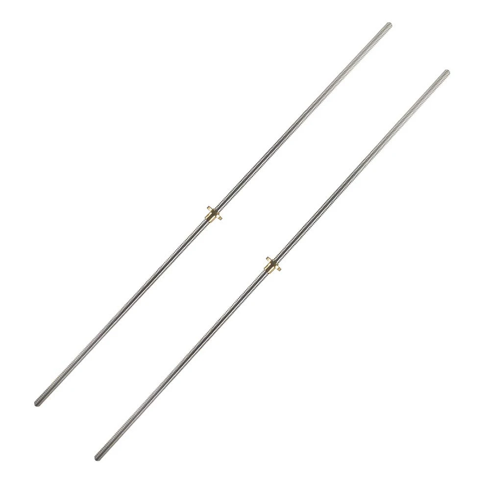 Parafuso Trapezoidal de do Parafuso da Ligação t4 com Passo de Bronze da Porca mm da Ligação mm 100 mm 200 mm 300 mm Impressora 3d Haste Trapezoidal Aço Inoxidável