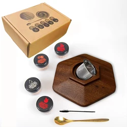 Premium Cocktail Smoking Kit with Four Hardwood Chips - Ultimate Drink Smoker & Whiskey Enhancement Set (C)