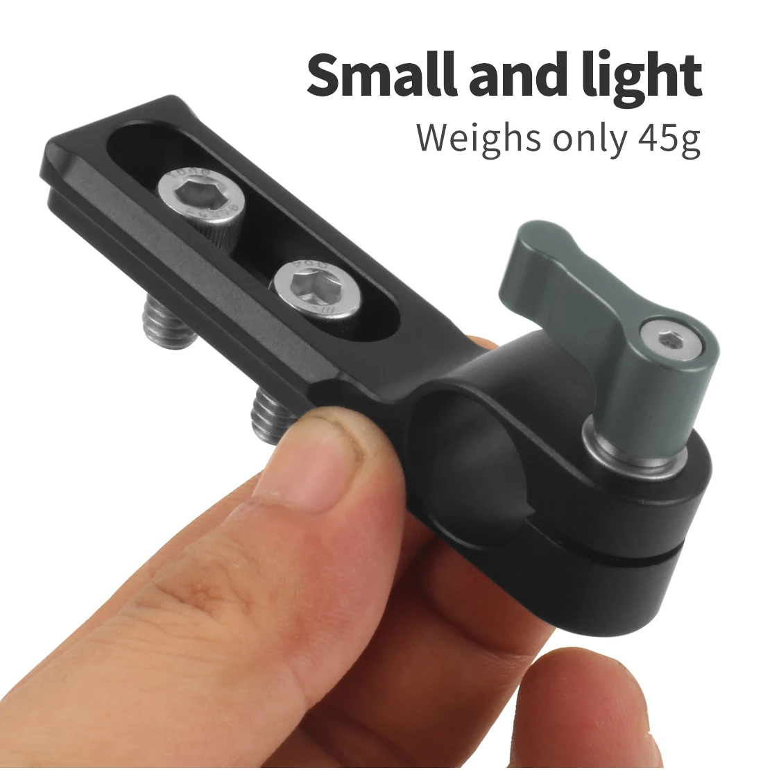Standard 15mm Single Rod Clamp Quick Release Adapter with NATO Safety Rail 1/4 S