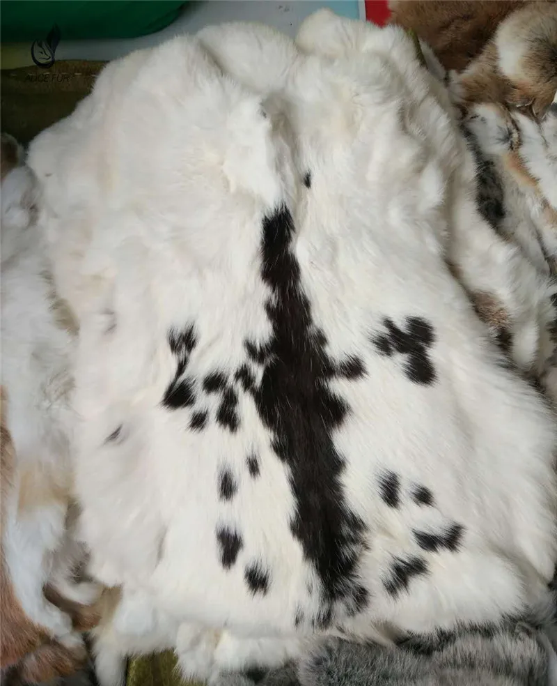 pelt matéria prima acessórios atacado couro real original pele de coelho