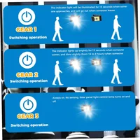 Lampes solaires à clipser pour l'extérieur, LED étanches, avec capteur de mouvement, 3 Modes, 3 voies de montage, éclairage de sécurité solaire pour clôture 5