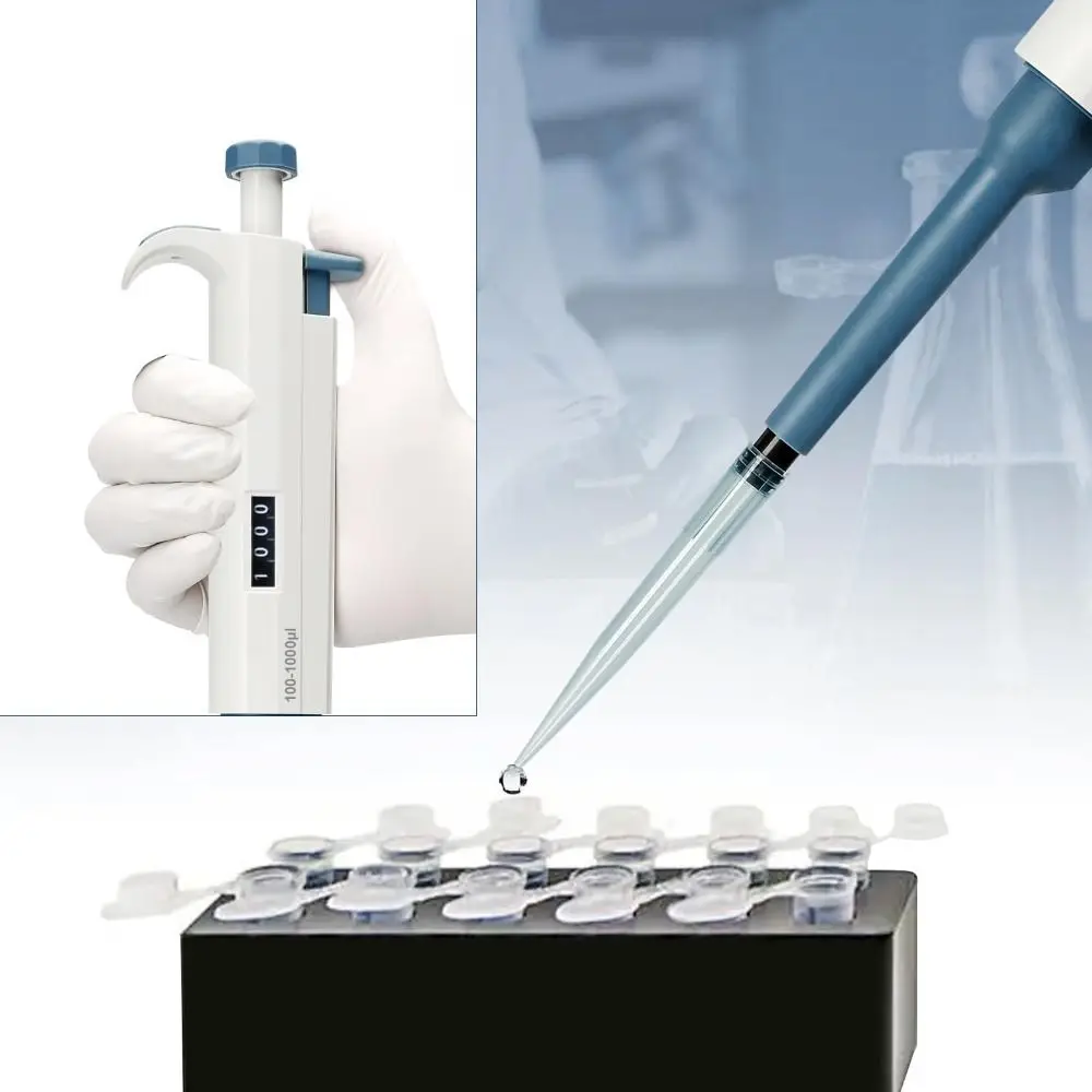 100-1000ul High-Accurate Single-Channel Manual Adjustable Variable Volume Pipettes