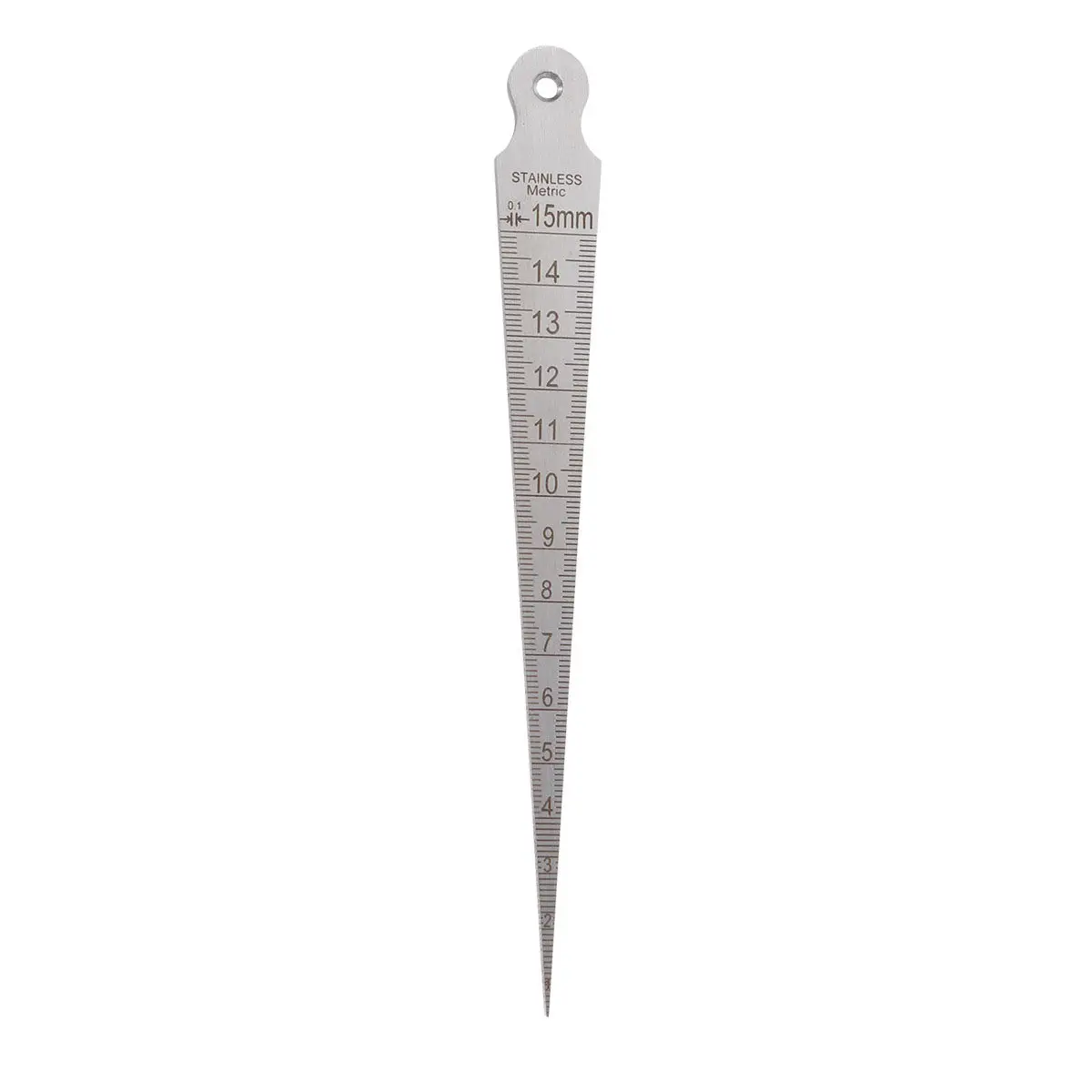 미니어처 스테인레스 스틸 테이퍼 게이지 1mm 2mm 3mm 최대 15mm 용접 검사 및 내경 측정을 위한 정확한 표시