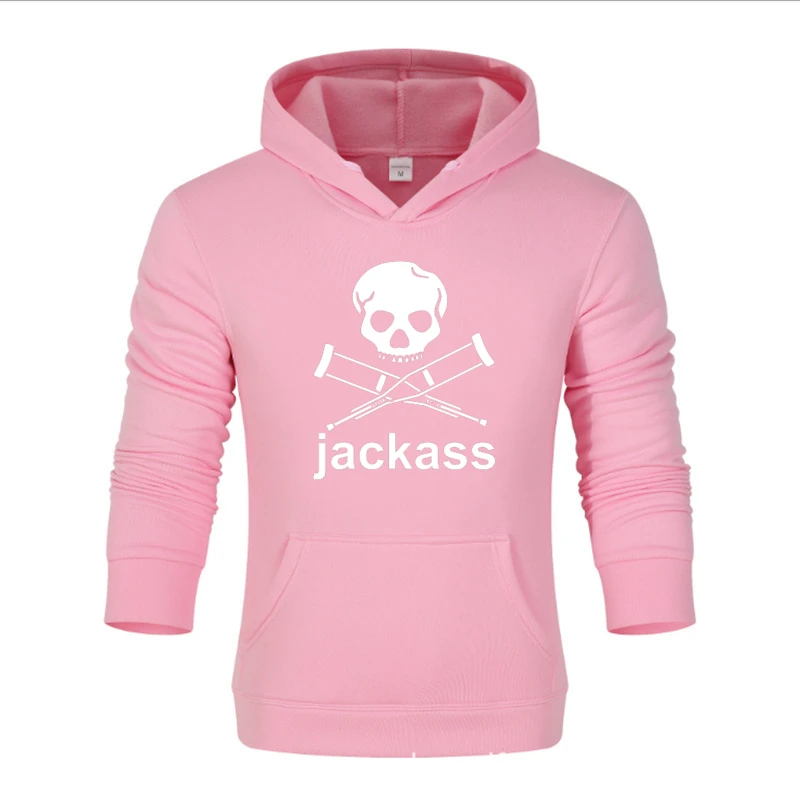 

New Jackass Forever Logo Printed Custom Made Cotton Warm Men Pullover Hoodie Pocket Casual Hooded Man Streetwear Wild Selling